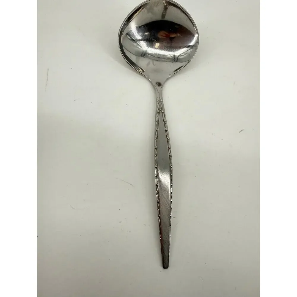 Community Oneida Stainless Serving Spoon Floral Replacement Flatware Silverware